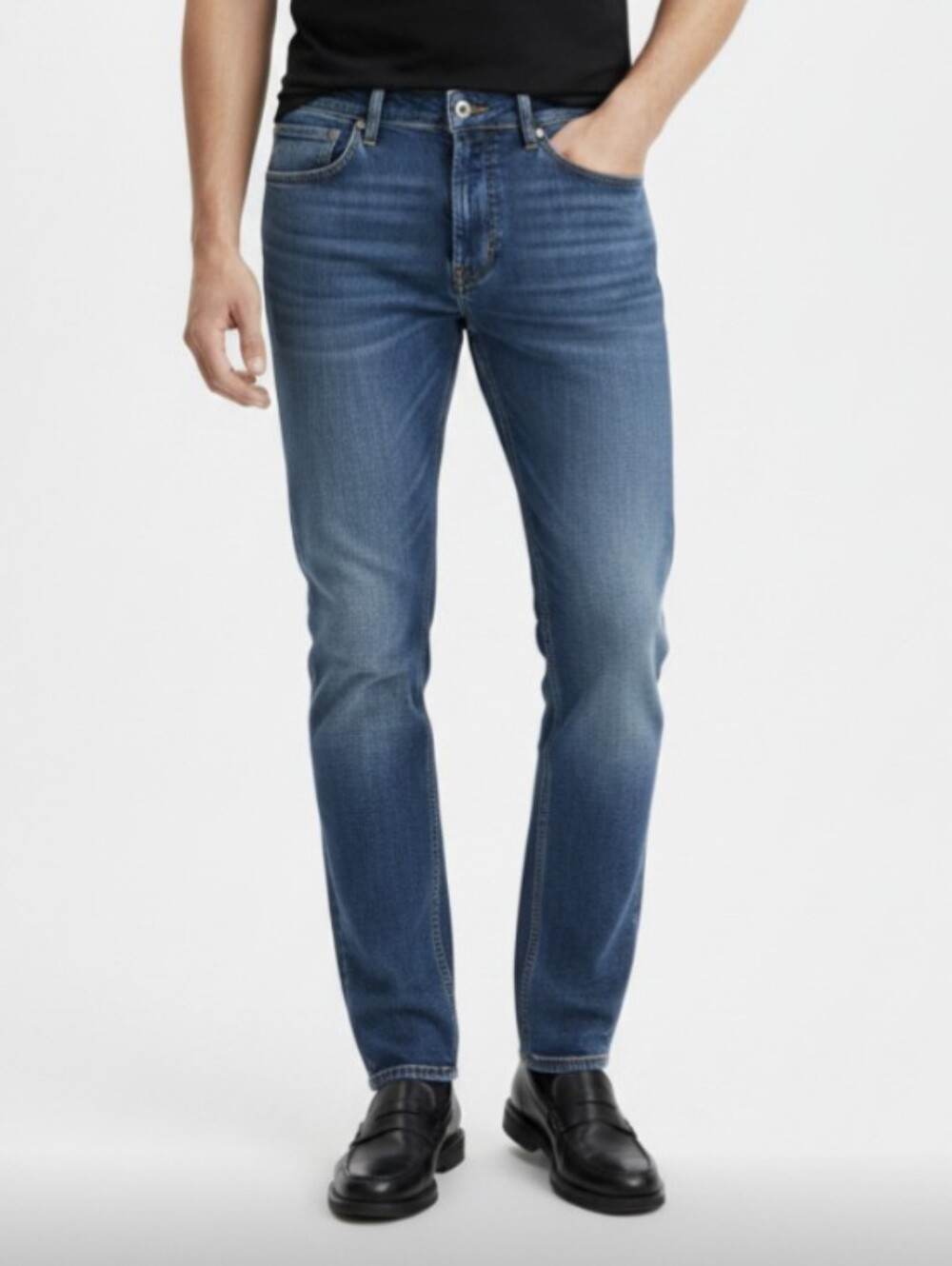 NWT! OLD NAVY! FAB BLUE DENIM FLAT FRONT CLASSIC 5 POCKET JEANS- STRETCH! 30x32